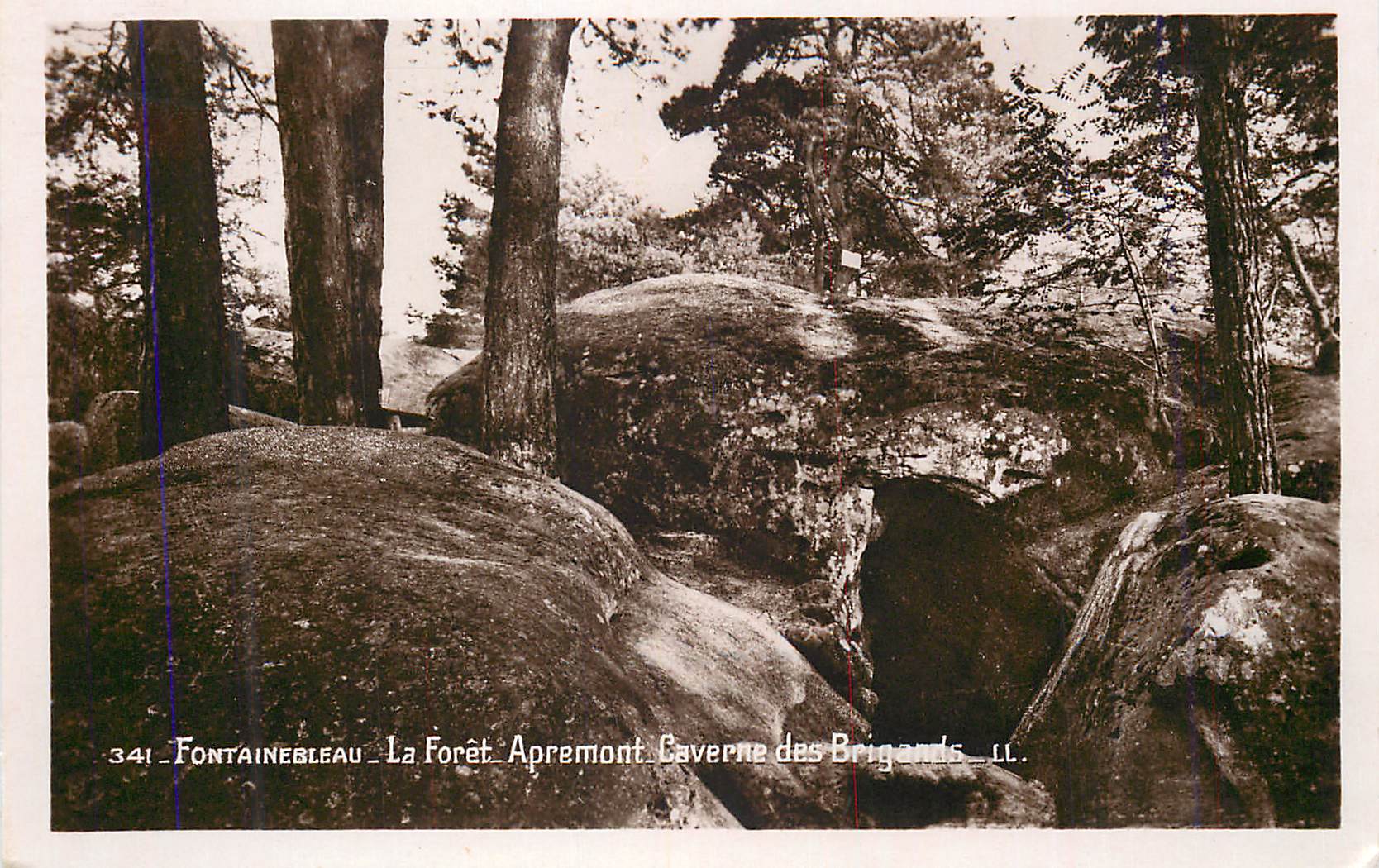 Fontainebleau — La Forêt d'Apremont, Grotta dei Briganti — LL. — n° 341